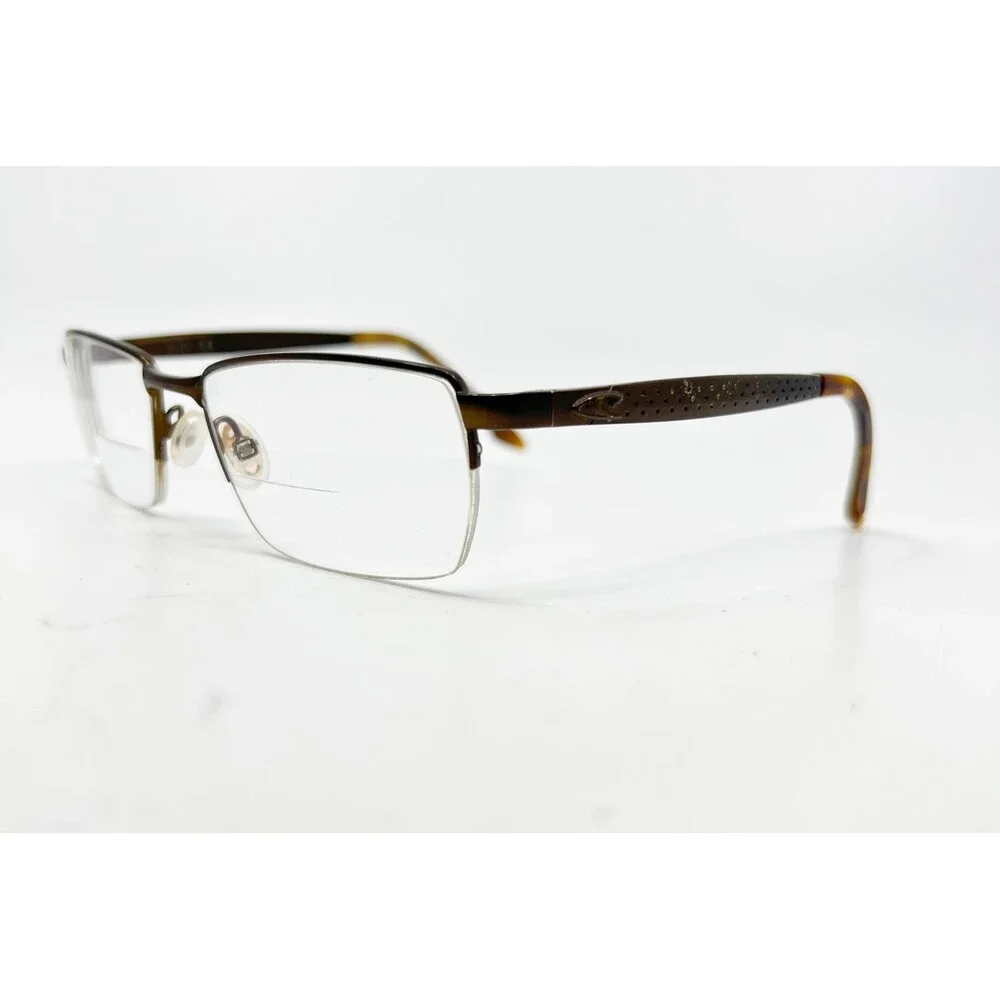 O'Neill Ono-Alto Eyeglasses Men Brown Semi Rimless Square 53-18-140